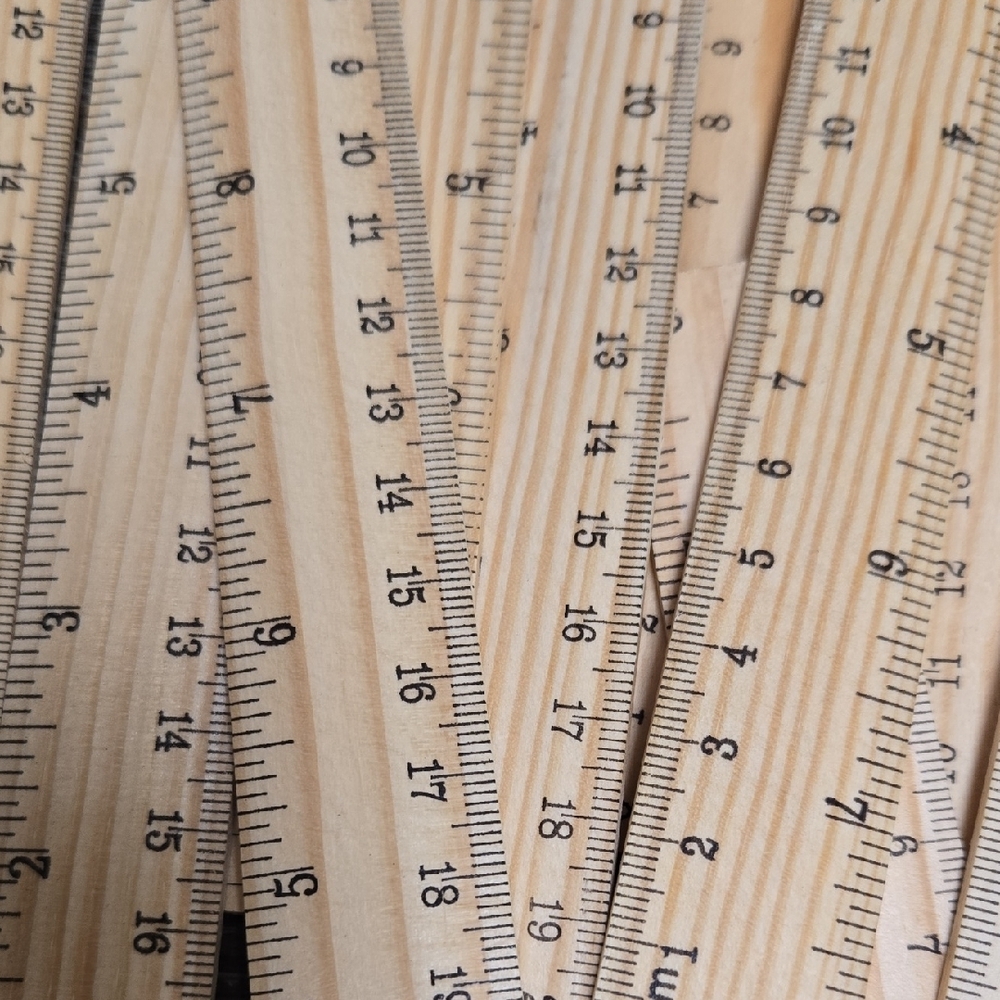 Wooden Ruler Set for Home Office - Picture 2 of 4